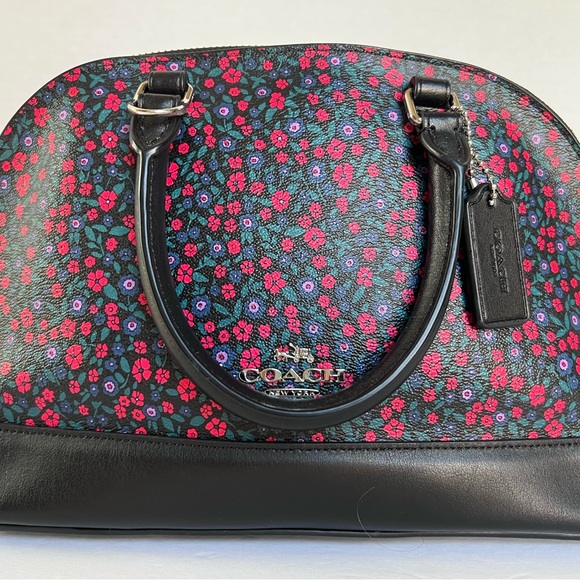 Coach New York Sierra Ranch Floral Print Satchel Bag - Picture 3 of 14